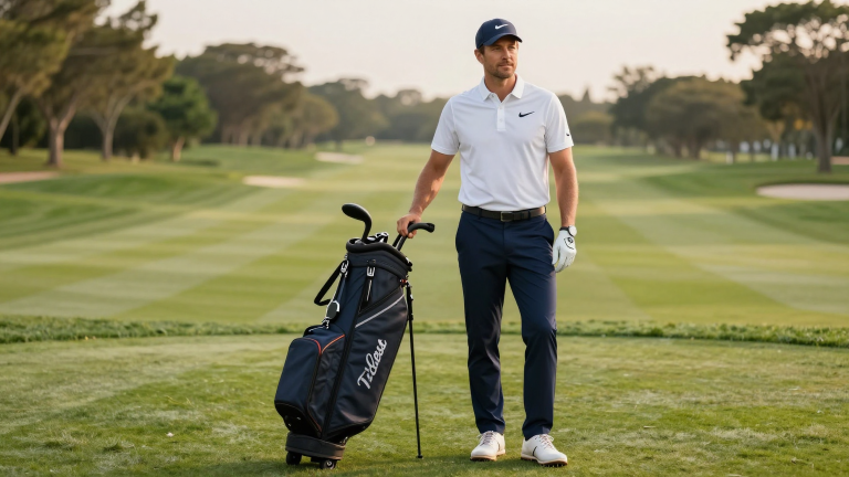 Golf Outfit Komplett-Look 2026 - Polo, Hose, Golf-Schuhe