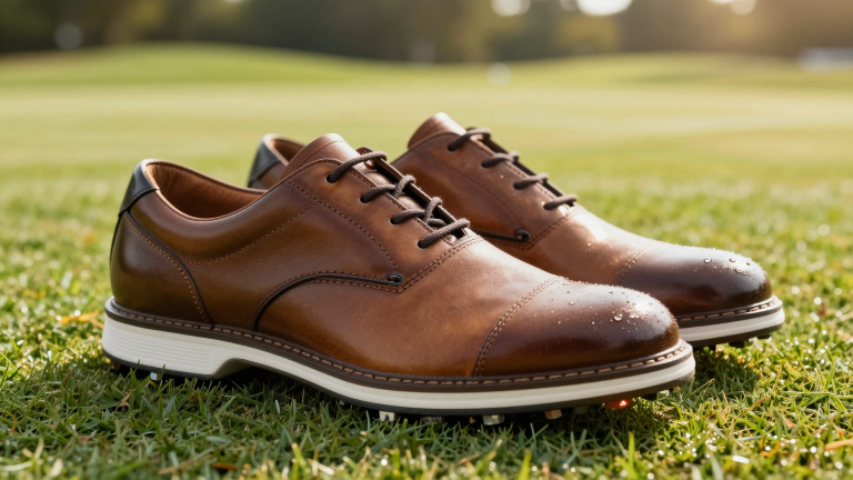 Golf Schuhe 2026 - Premium Leder-Golfschuhe