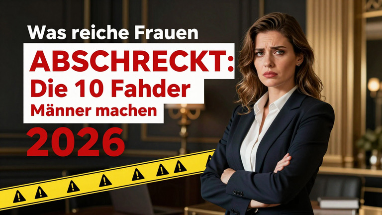 Was reiche Frauen ABSCHRECKT: Die 10 Fehler die Männer machen 2026